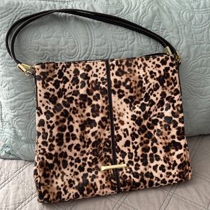 Anne Klein Cheetah Print Large Shoulder Bag Purse